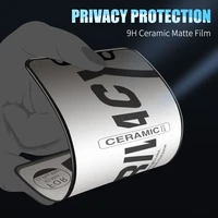matte soft ceramic privacy screen protectors for iphone 11 pro max 12 pro max x xs xr 7 8 6 s plus se anti spy protective film