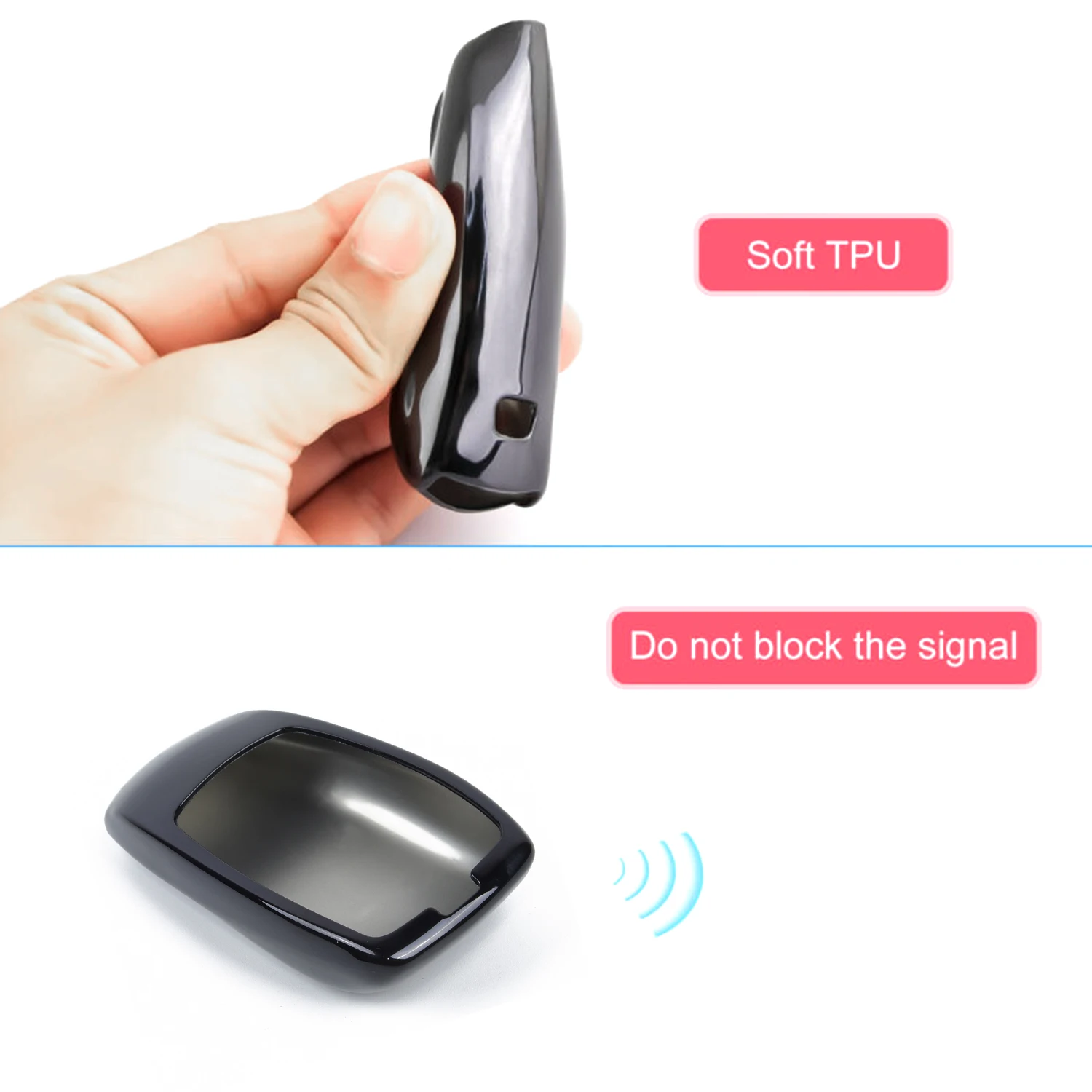 Black Key Case Replacement For Mercedes W177 W205 C205 W213 W222 C257 Wear resisting Scratch proof TPU Parts Accessories
