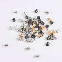 500pcslot 1 5 2 0 2 5mm copper tube crimp end beads stopper spacer beads for jewelry making supplies necklace bracelet findings