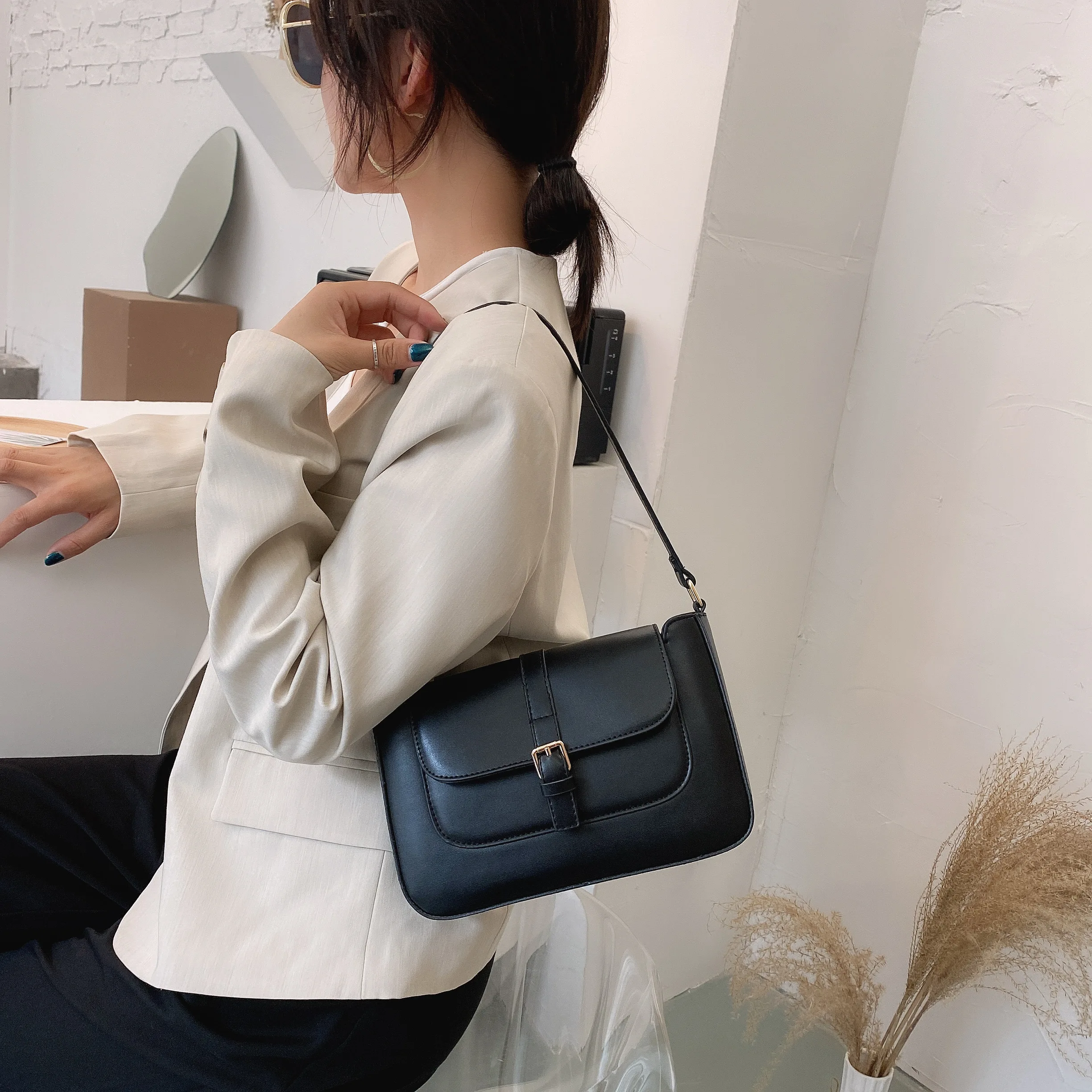 Сумка для подмышек в стиле ретро с принтом зебры простые сумки на плечо