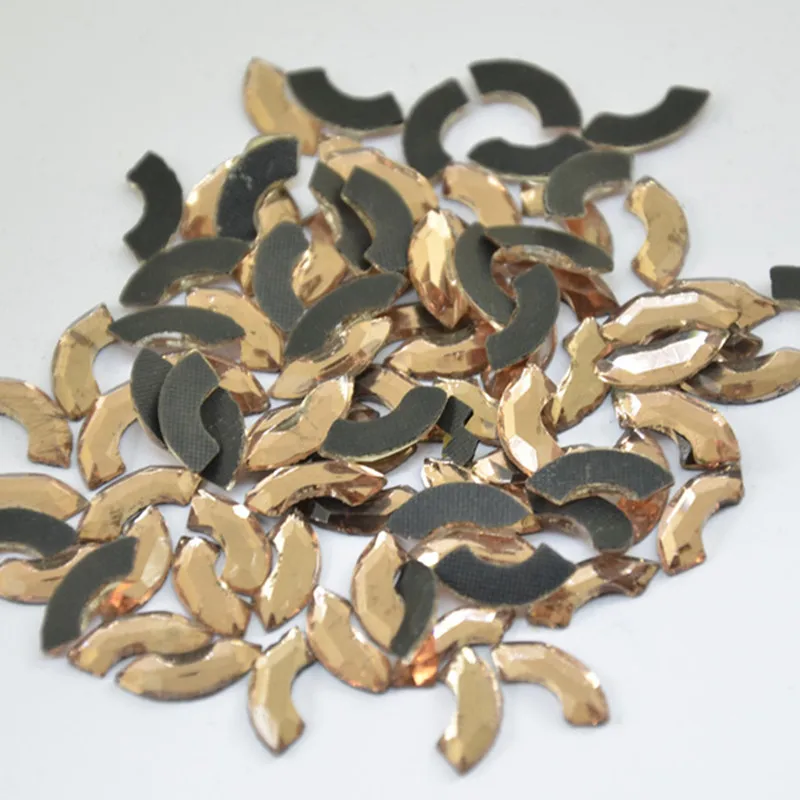 Высококачественные Стразы с плоской задней поверхностью горячей фиксацией 6x12 мм