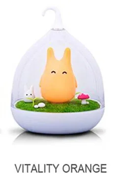 Orange Ночной светильник Стиль Тоторо USB Портативный светодиодный Ночной светильник для подарка Touch Сенсор для маленьких прикроватный светильник светодиодный ночной Светильник - Испускаемый цвет: Orange