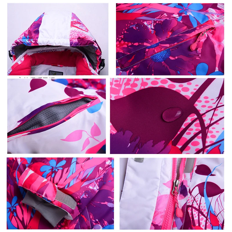 2020 детская флисовая лыжная одежда лыжные костюмы для сноуборда куртка девочек