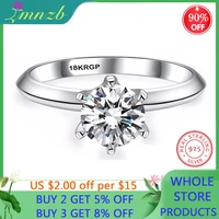 sell at a loss luxury classic 1 carat lab diamond ring with certificate 18krgp stamp white gold pt wedding rings for women gift