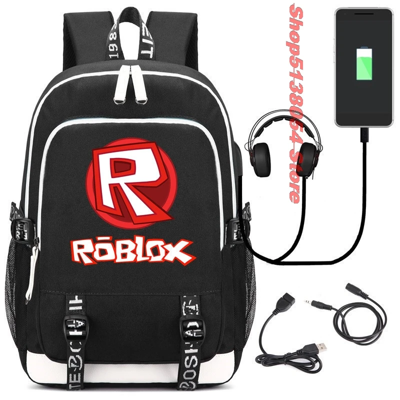 Рюкзаки Roblox для школы многофункциональные рюкзаки с usb зарядкой мальчиков