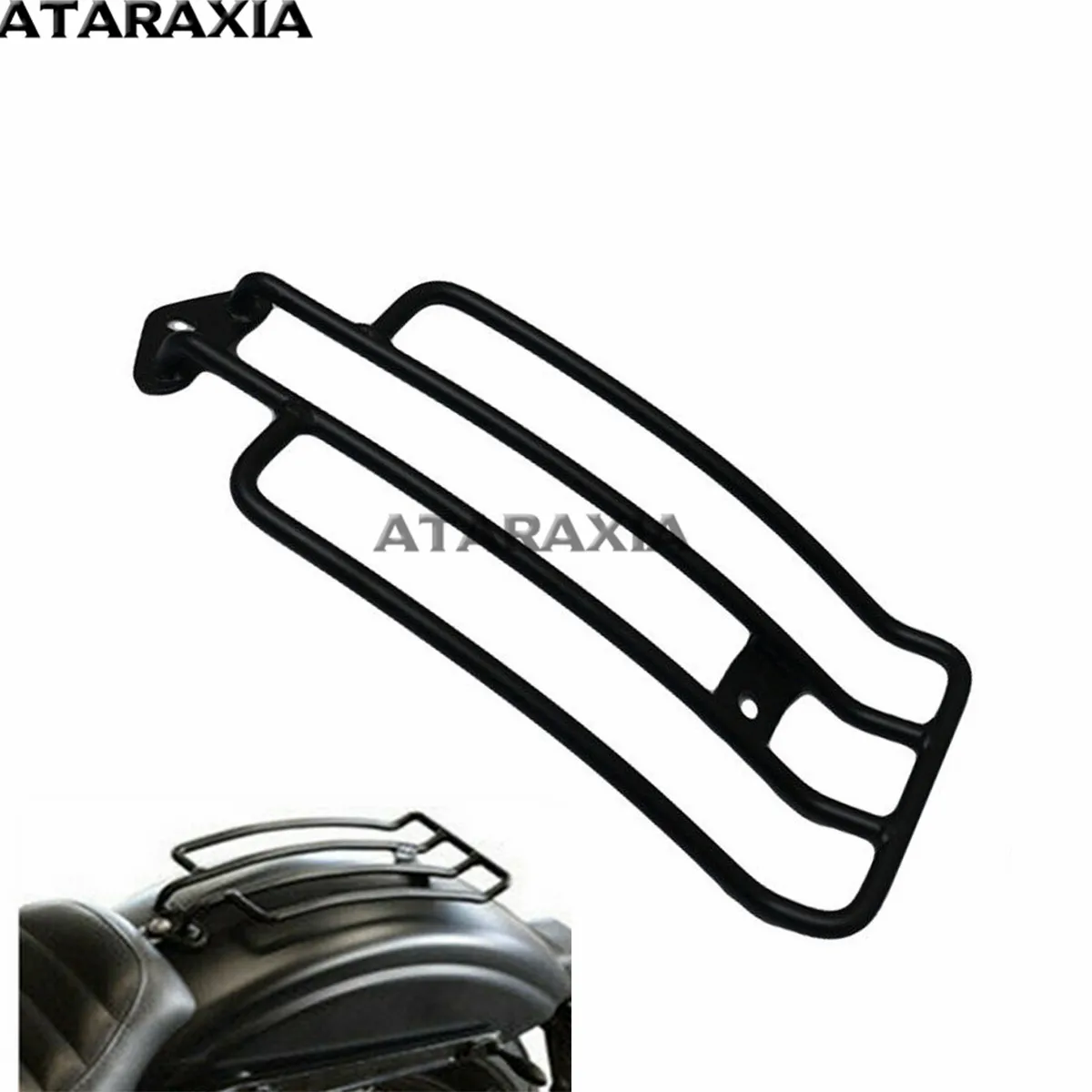 Высокое качество Черный Стиль мотоцикл металлическая сталь Solo сиденье заднее