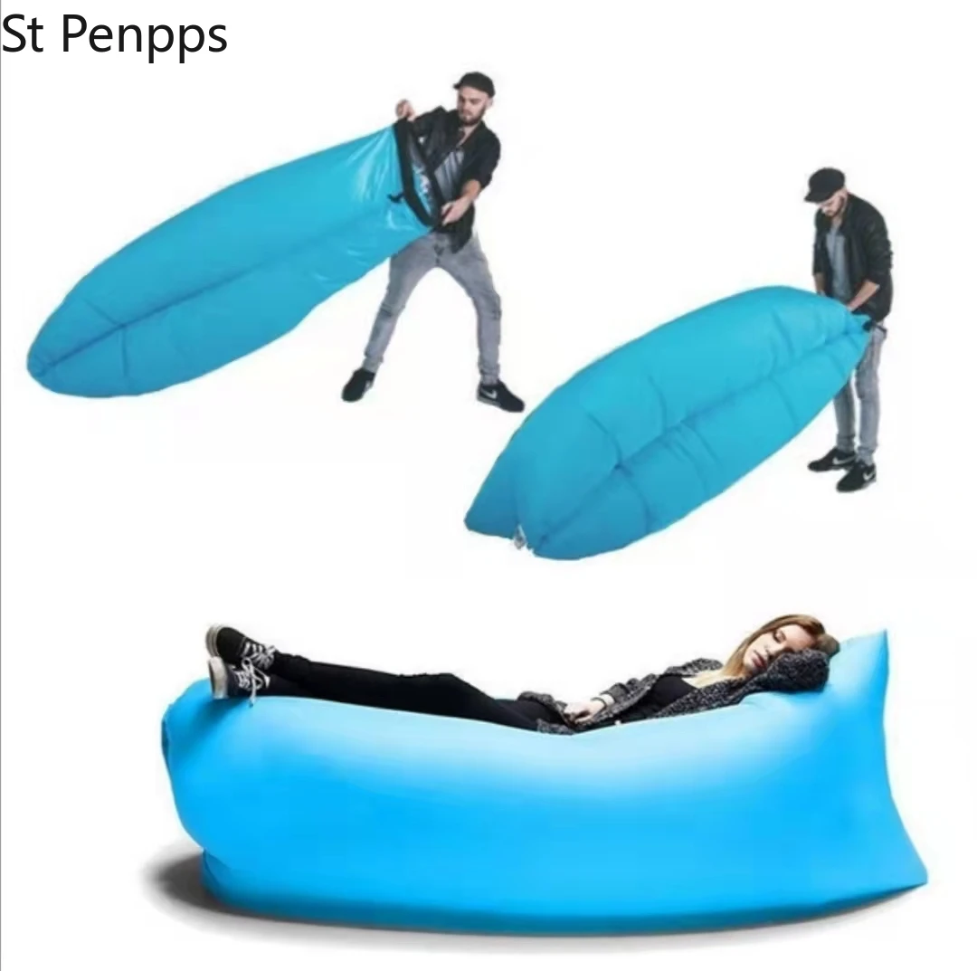 Camping chair Beach Picnic Inflatable Sofa Lazy Ultralight Down Sleeping Bag Air Bed Lounger Outdoor Furniture | Мебель