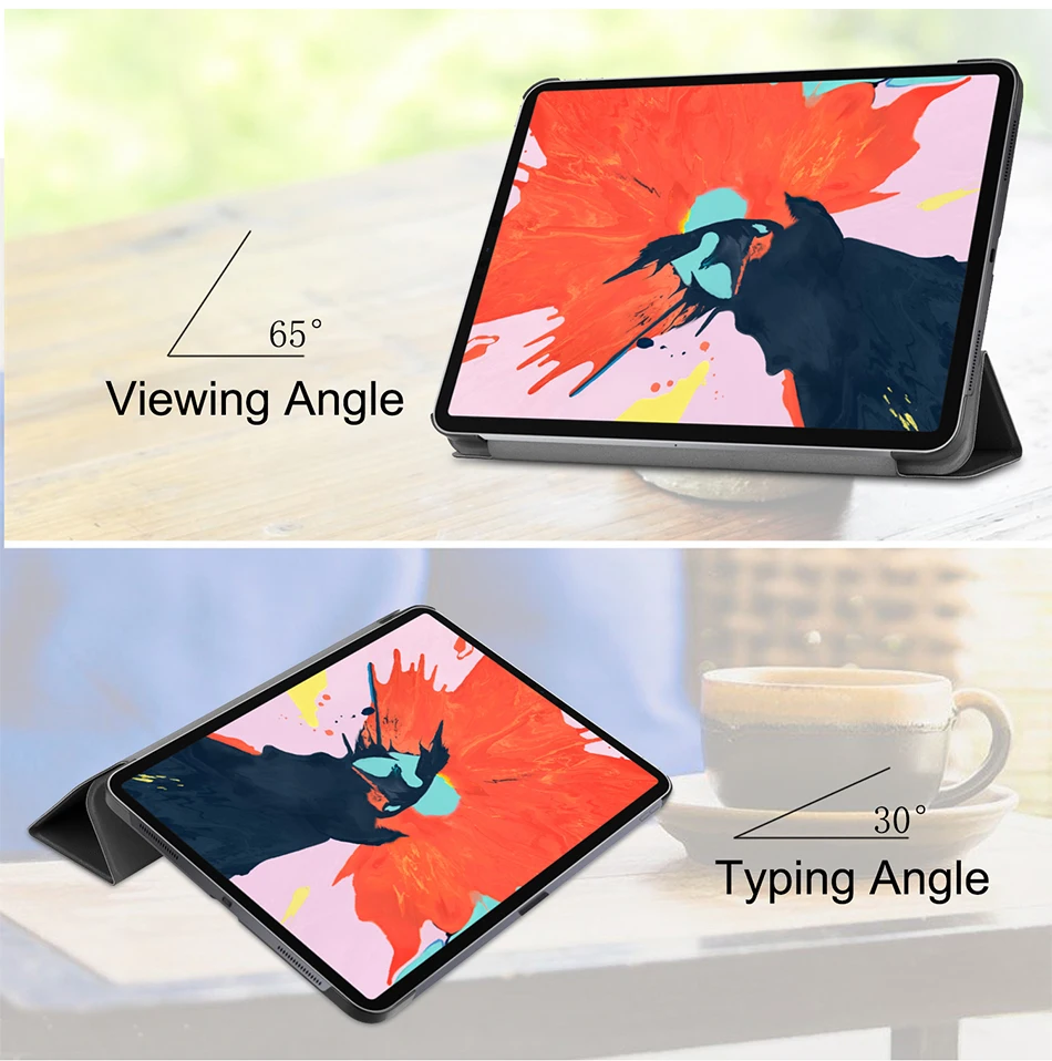 MTT из искусственной кожи чехол для iPad Pro 12,9 дюйма выпуск A1895 A003 Магнитный трехслойный флип смарт-чехол милый кот и собака чехол для планшета