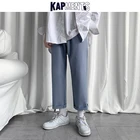 Прямые повседневные мужские шаровары правильной формы TS, мужские джоггеры с высокой талией, модные брюки большого размера, 2022