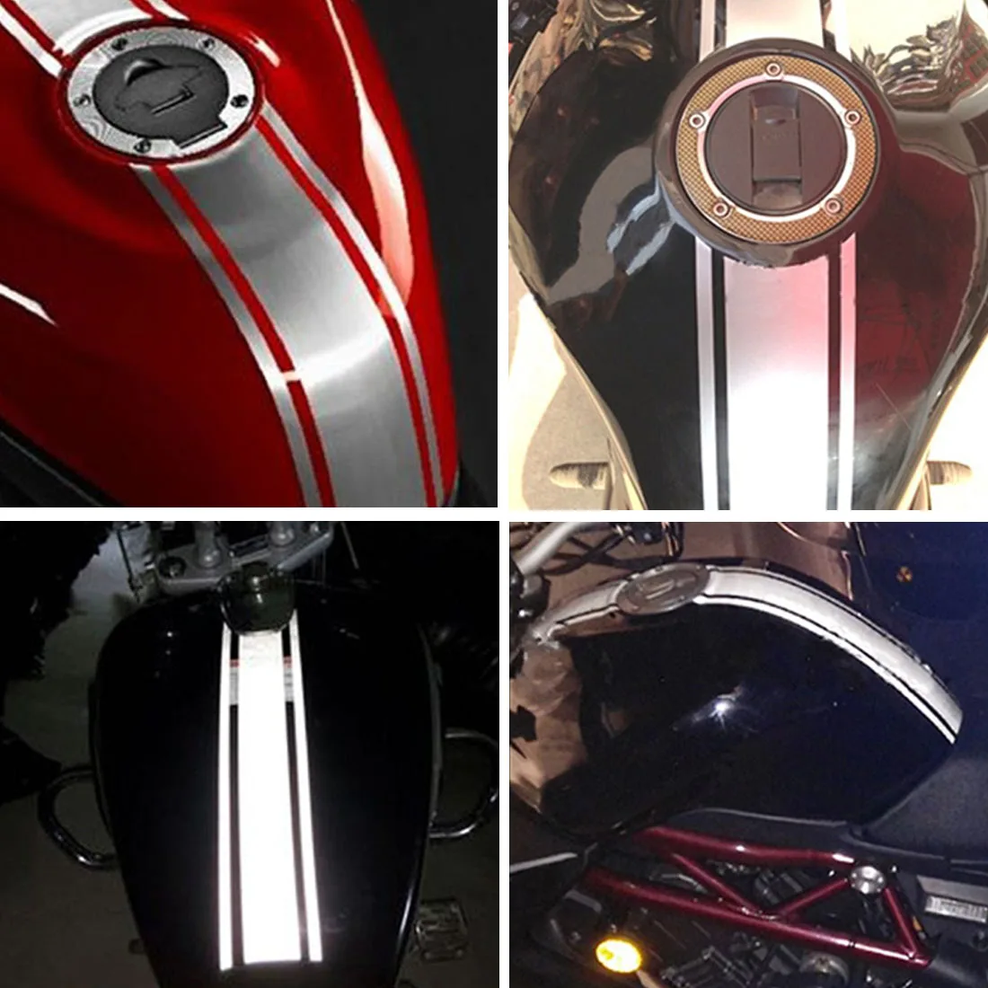 Светоотражающий мотоциклетный Стикеры топливный бак накладка наклейка для HONDA