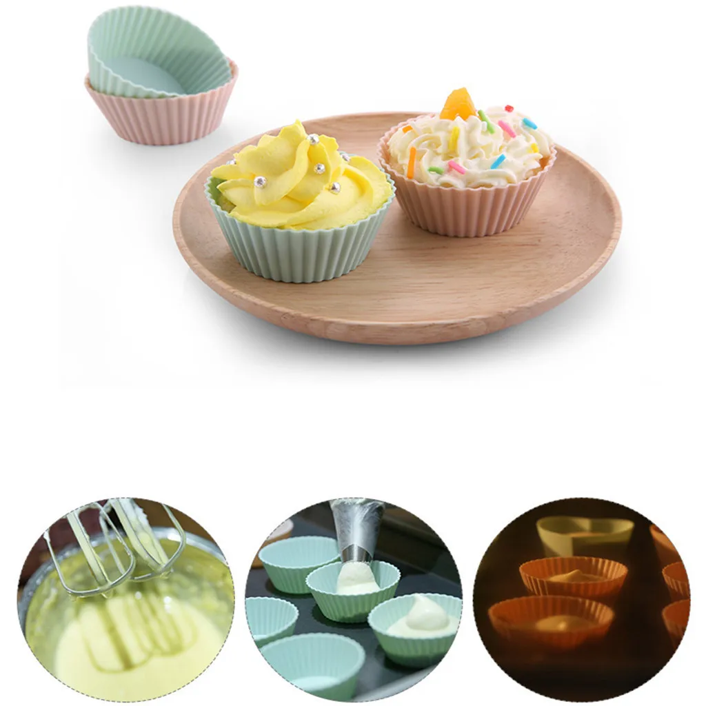 6 шт. бумажные вкладыши для кексов чехлы маффинов чашка торт луна коробка торта