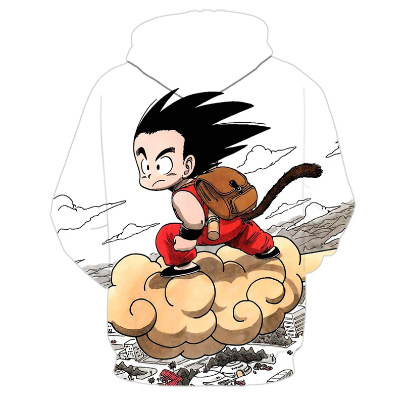 Аниме Dragon Ball Z карман супер толстовка мужская 3D толстовки Супер Саян Гоку верхняя одежда с рисунком для подростков мужчин/wo мужчин мультфильм толстовка