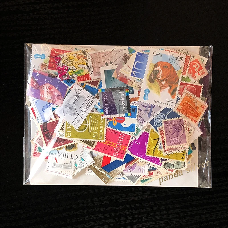 500 / 1000 шт различных почтовых марок из мира смешанный набор используется с
