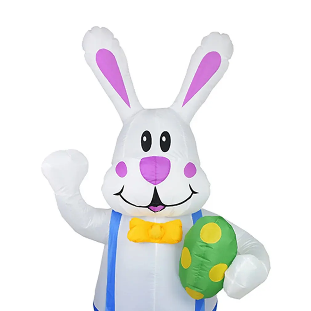 

Easter Inflatable Bunny Christmas Decoration Cartoon Inflatable Model Led Lights Glowing Holiday Venue Layout