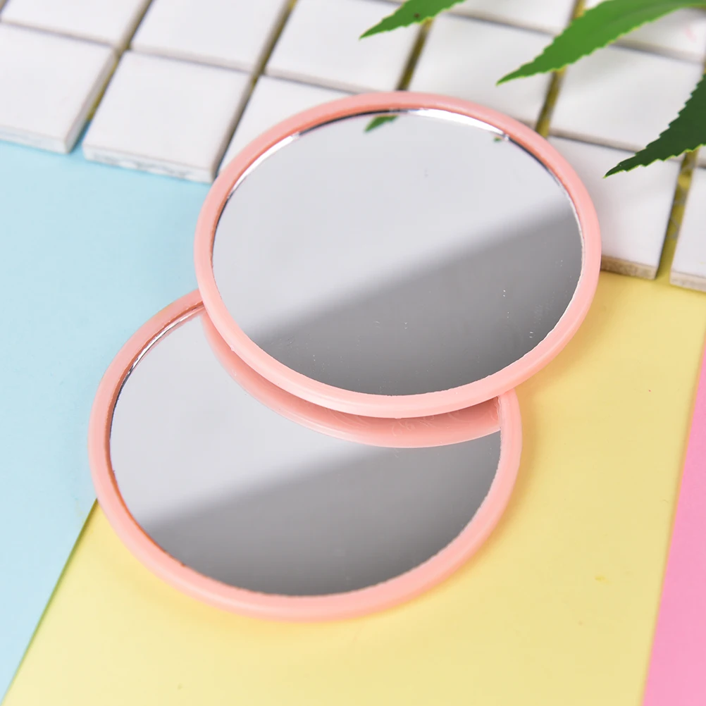 

CSHOU43 Portable One Sided Mini Pocket Makeup Mirror Cosmetic Compact Metal Mirrors Color Random Dia 7cm Color Randomly