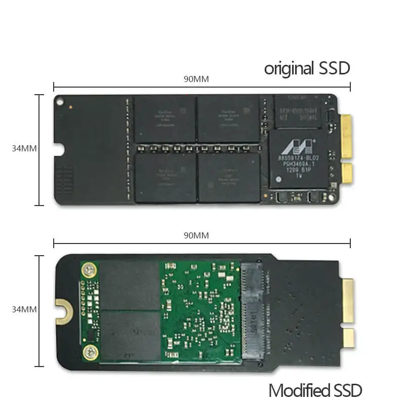 Новый SSD накопитель 512 ГБ 1 ТБ для раннего Macbook Pro Retina 2012 дюйма 13 дюймов A1425 15 A1398