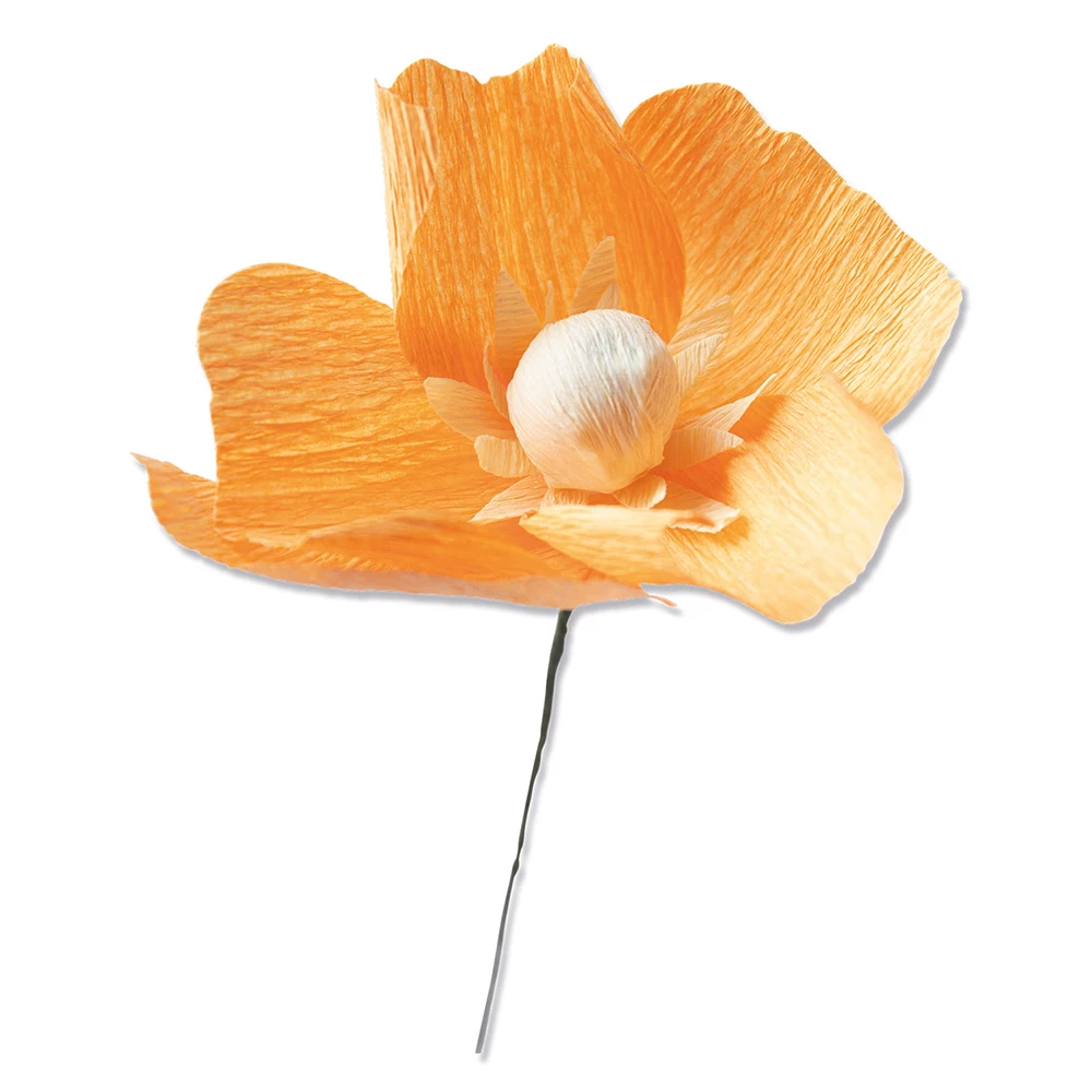 

California Poppy flower Cutting Dies Scrapbook Dariy Decoration Stencil Embossing Template DIY Greeting Card Handmade 2021