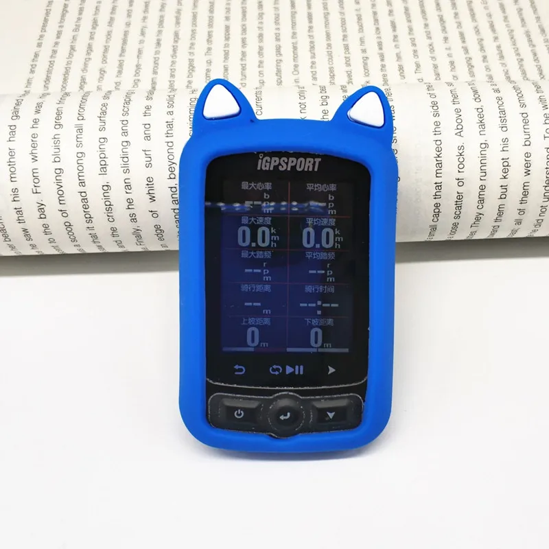 Generic Bike Gel Skin Case &amp Screen Protector Cover for IGPSPORT IGS618 GPS Computer Cartoon Cat Ear Silicone | Спорт и