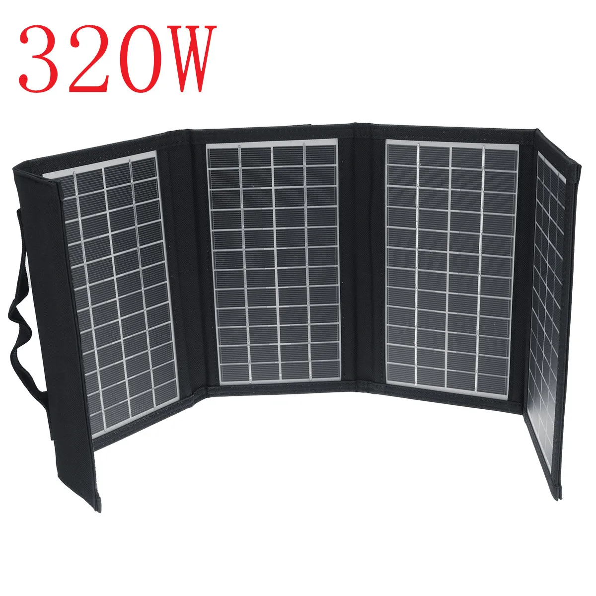 320W פנלים סולאריים נייד מתקפל פנל סולארי עמיד למים חיצוני מתקפל Sunpower גבישי תאים סולריים מטען 670x245mm