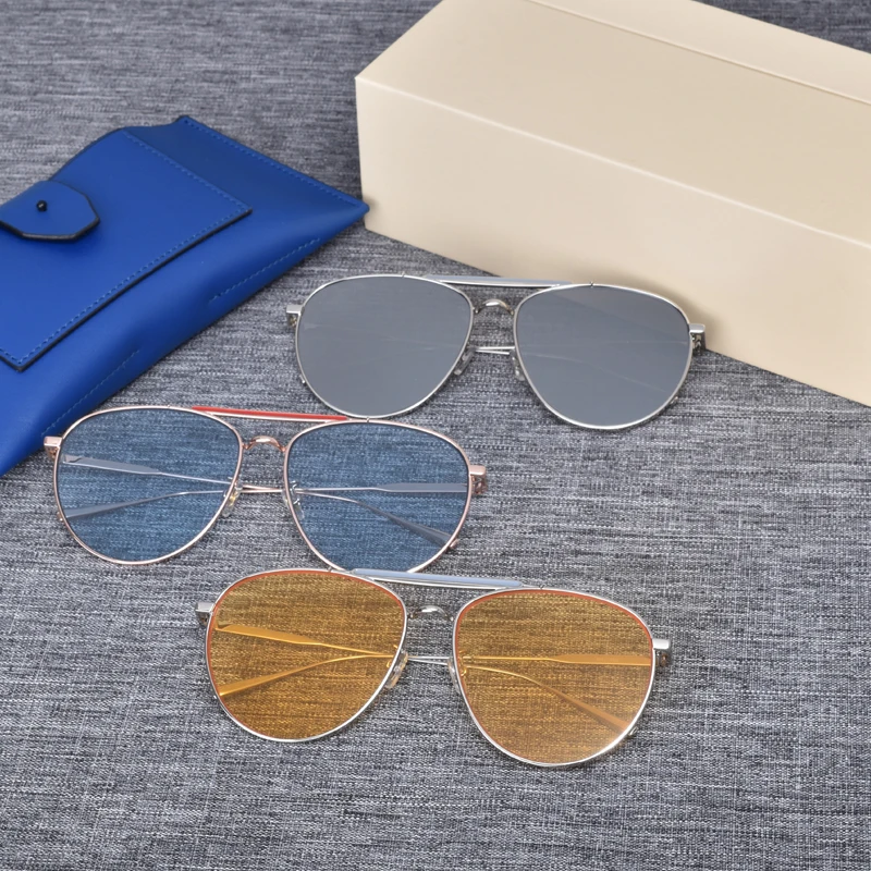 Мужские солнцезащитные очки Mio роскошные брендовые дизайнерские в металлической