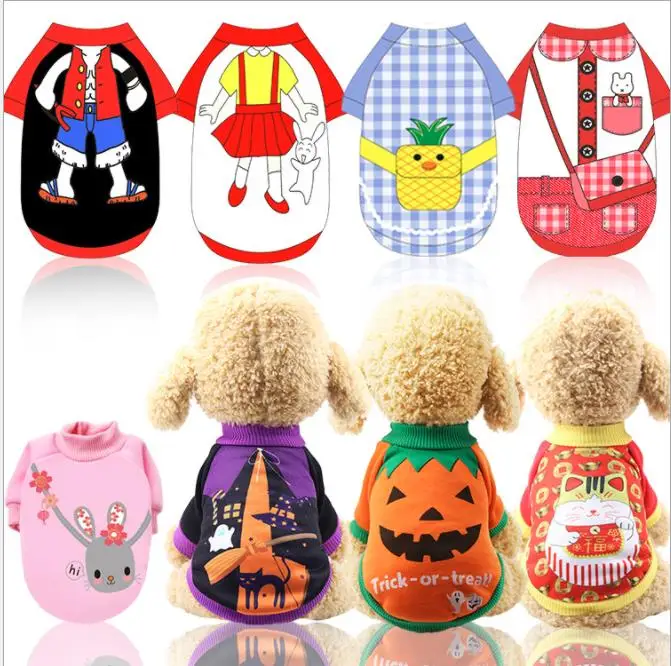 2019 New Arrival Winter Cartoon Pet Dog Clothes for Small Dogs Cats Cat Coat Jacket Puppy Clothing Outfits Chihuahua | Дом и сад