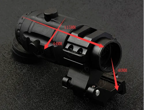 Red dot совместимый 3x magnifler аксессуар с qd picatinny weaver mount base M5784