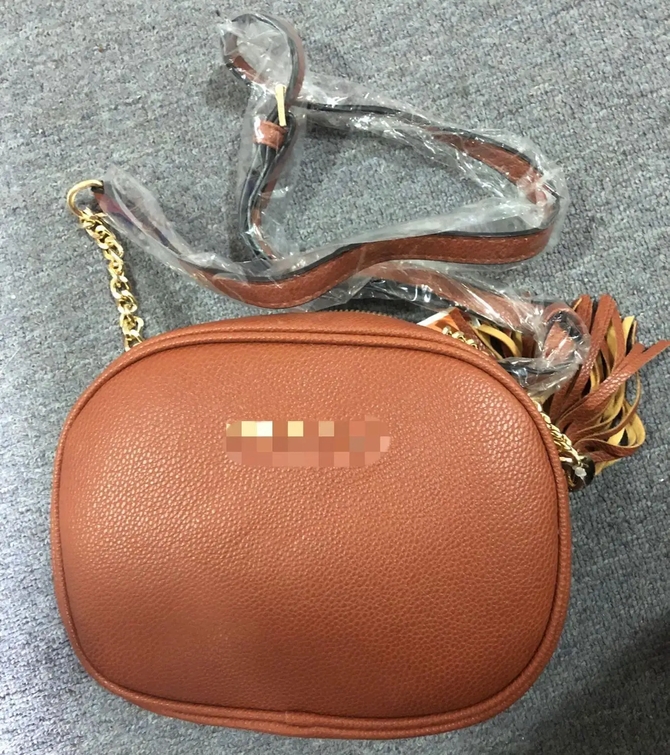 brown Fashion Round bag New PU Leather Ladies Casual Tote Handbags Women Messenger Bags Crossbody Shoulder Bag - Color: brown