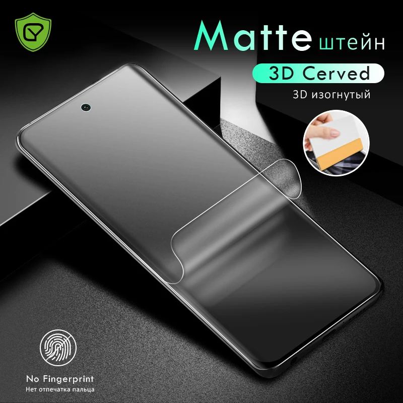 3 шт. матовая Гидрогелевая пленка для Xiaomi redmi note 10 lite, защита для экрана, 3D Защитная пленка для задней панели, не закаленное стекло