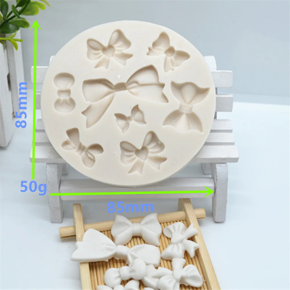 Luyou 1 шт. бантики смолы силиконовые формы Fondant (сахарная) прессформ торта украшения
