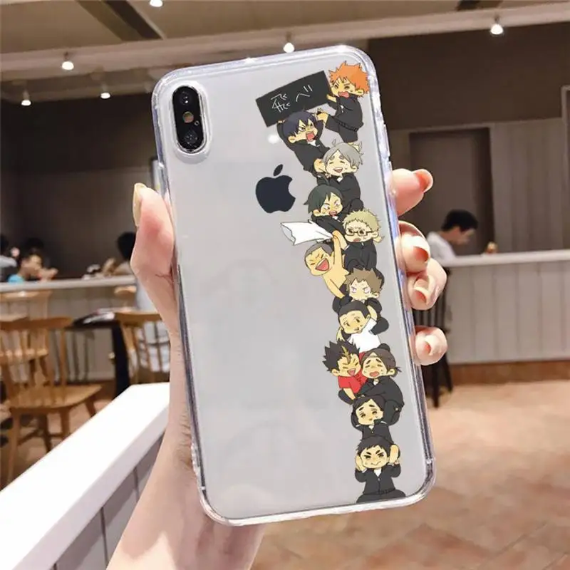 

Oya Haikyuu Japan Anime High quality Phone Case Transparent soft For iphone 5 5s 5c se 6 6s 7 8 11 12 plus mini x xs xr pro max