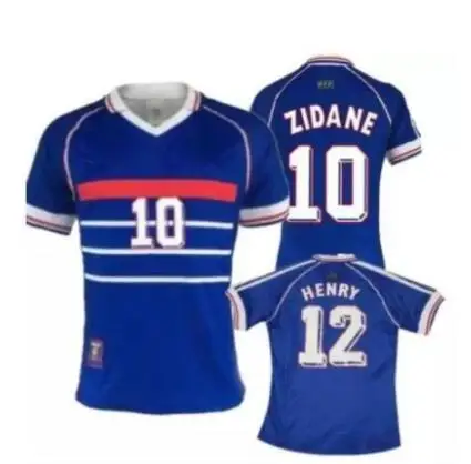 1998 ZIDANE #10 Генри #12 Джерси Ретро|Майки для велоспорта| |
