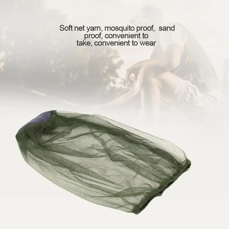 Outdoor Fishing Cap Anti Mosquito Insect Hat Bug Mesh Head Net Face Protector Camping Hats 1Pc | Спорт и развлечения