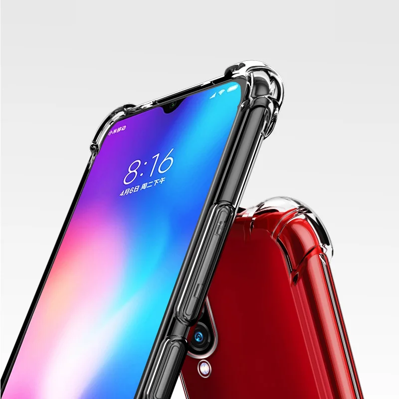 Силиконовый мягкий прозрачный чехол для Xiaomi Mi 8 Lite 9 SE 10 Redmi S2 3S 4A 4X 5 Plus 5A 6 Pro 6A Note 3 4