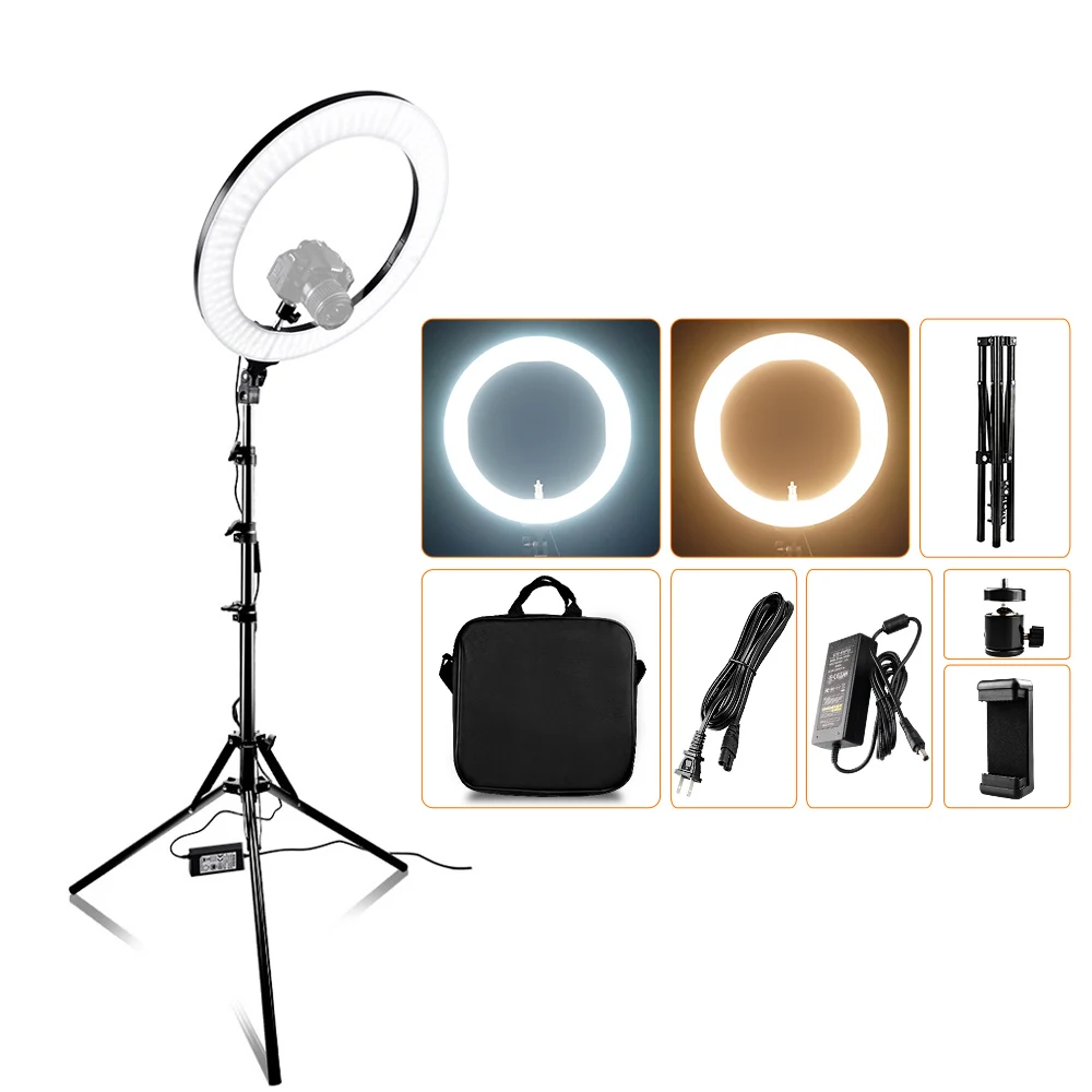 

capsaver 14 inch 18 inch Ring Light LED Video Light Makeup Lamp with Tripod Stand TL-160S TL-600S L4500 RL-12A RL-18A