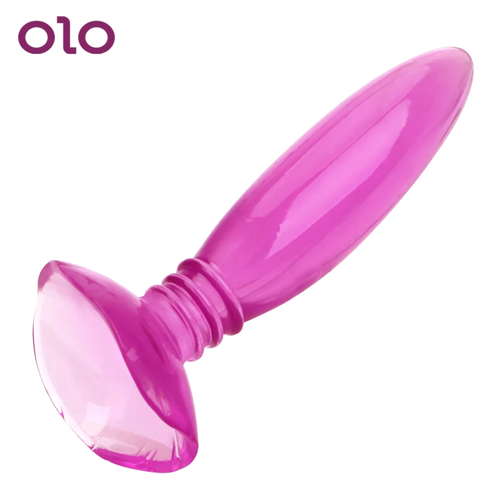 OLO Anal Dildo Masturbation Sex Toys for Men Women Real Skin Feeling Prostate Massager Butt Plug Beginner Jelly | Красота и здоровье