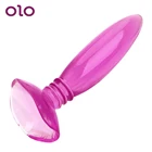 Анальный фаллоимитатор OLO, мастурбация, секс-игрушки для мужчин и женщин, массажер простаты на ощупь, Анальная пробка для начинающих, желе, анальная пробка