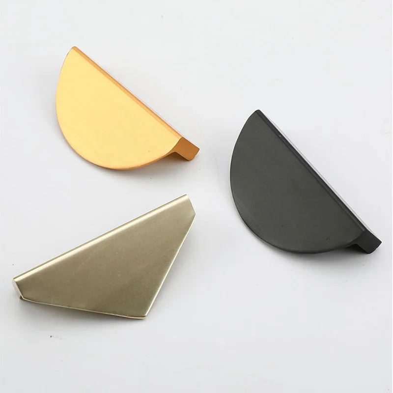 

1PC Furnitures Cupboard Triangle Semicircular Drawer Pull Knob Cabinet Handle Home Accessories Door