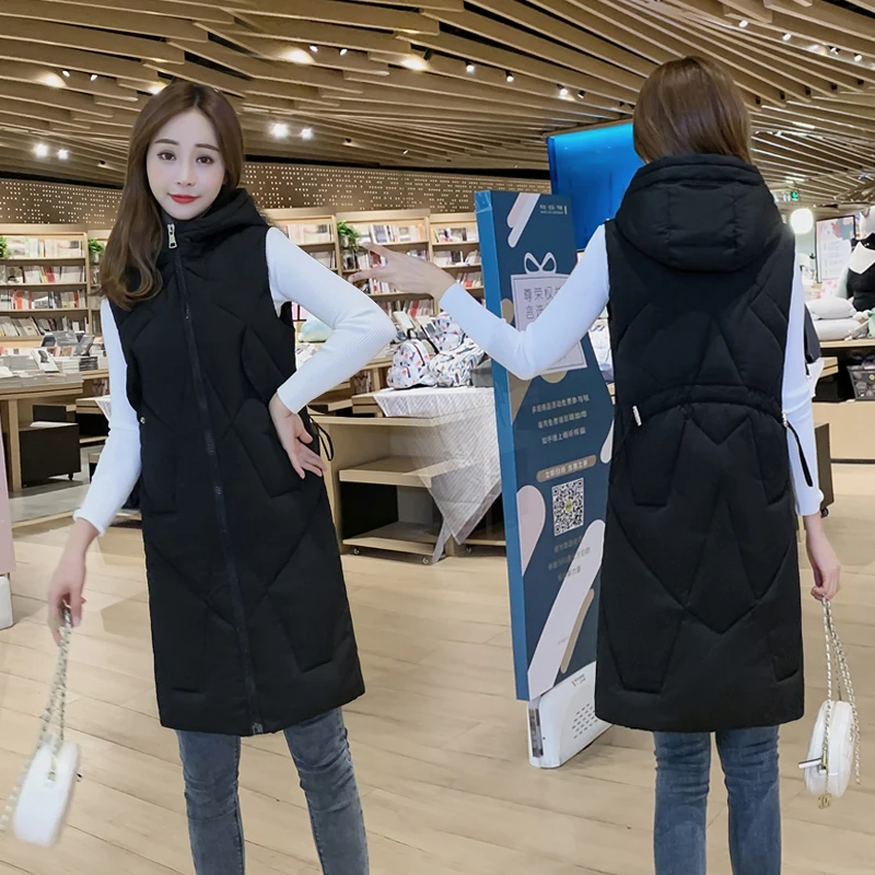 Новинка зимний утепленный хлопковый жилет на пуху женская мода однокнопочный