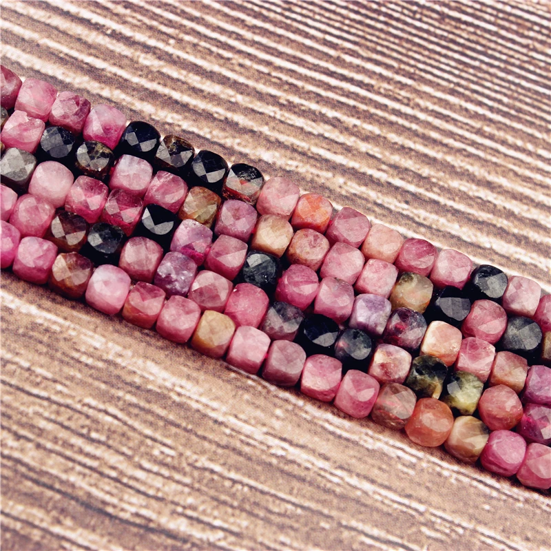 Lanli 4 5 мм модные натуральные квадратные Резанные лицевые первосортные черные