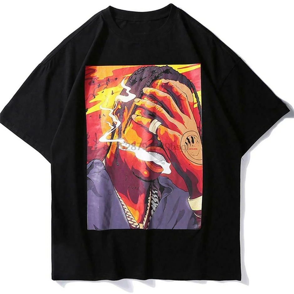 

Efungal Smoking Printed T Shirts Hip Hop Casual Short Sleeve Harajuku Tops Tees More Size And Colors Tee Shirt