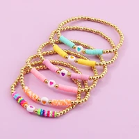 bohemian ethnic hamdmade multicolor bracelet for women fashion clay beads bracelet couples boho jewelry accessories