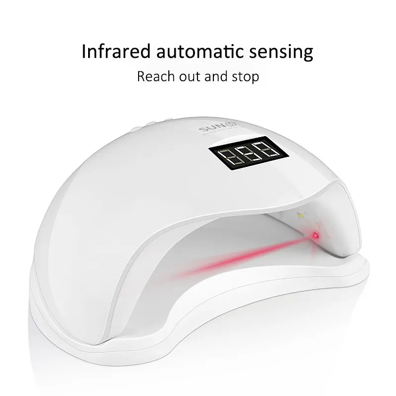 SWOISS 48W UV LED Lamp Nail Dryer For All Gels Polish Sun Light Infrared Sensing Timer Smart LCD Display Manicure