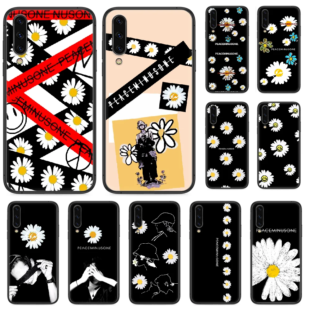 

Peaceminusone Flower G dragon Phone case For Samsung Galaxy A 3 5 7 8 10 20 20E 21S 30 30S 40 50 51 70 71 black coque fashion