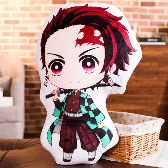 Аниме игрушка-Рассекатель демонов Kimetsu no Yaiba Kamado Tanjirou Giyuu фигурка Мягкая Плюшевая