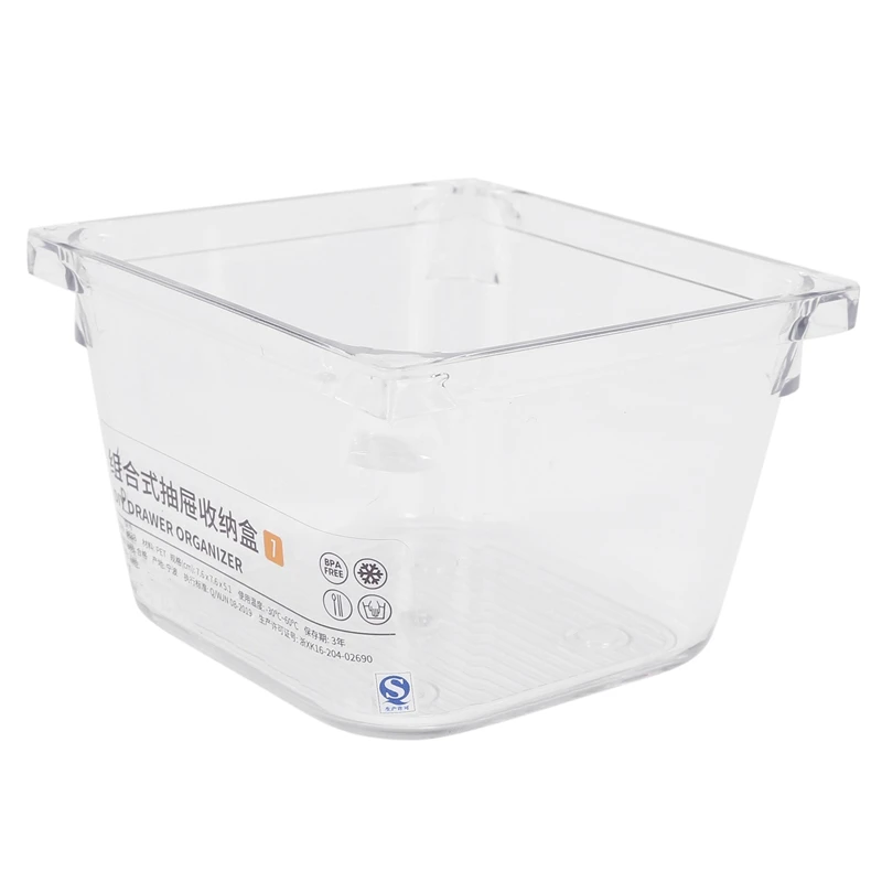 

14Pcs Clear Plastic Drawer Organizer Tray For Vanity Cabinet,Storage Tray For Makeup, Kitchen Utensils