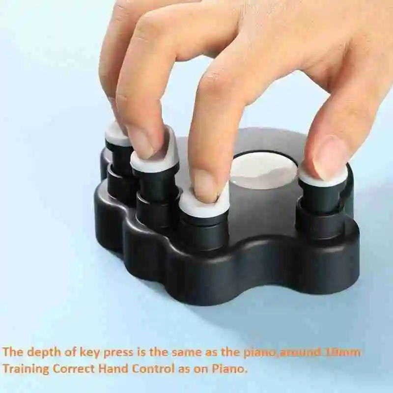 

1 Pair Piano Finger Trainers Fingers Strength Training Finger For Beginner Keyboard Pads Correctors Piano Finger Soft Tools S7B5