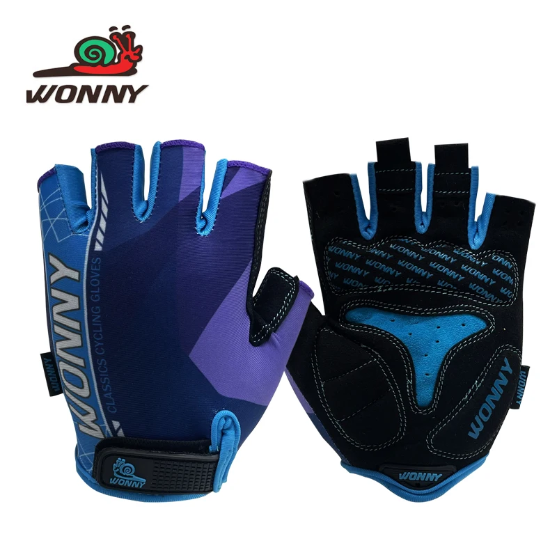 

Cool Gloves Riding Half Finger Bike Anti Shock Gloves Anti Slip Personalized Akcesoria Rowerowe Motorcycle Accessories EF50ST