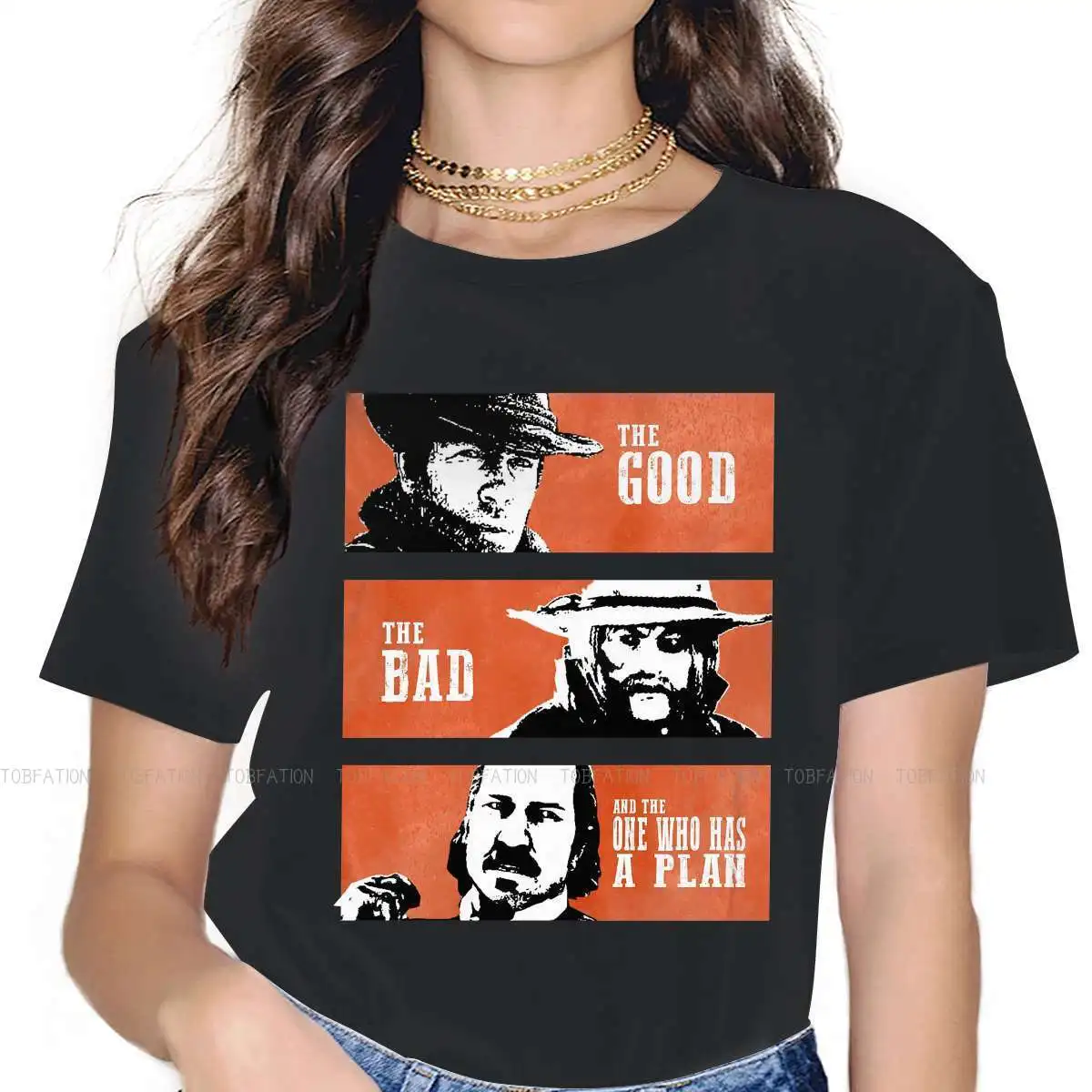 

Red Dead Redemption 100% Cotton TShirts The Good The Bad and The One Who Has A Plan Woman's T Shirt 5XL Clothing
