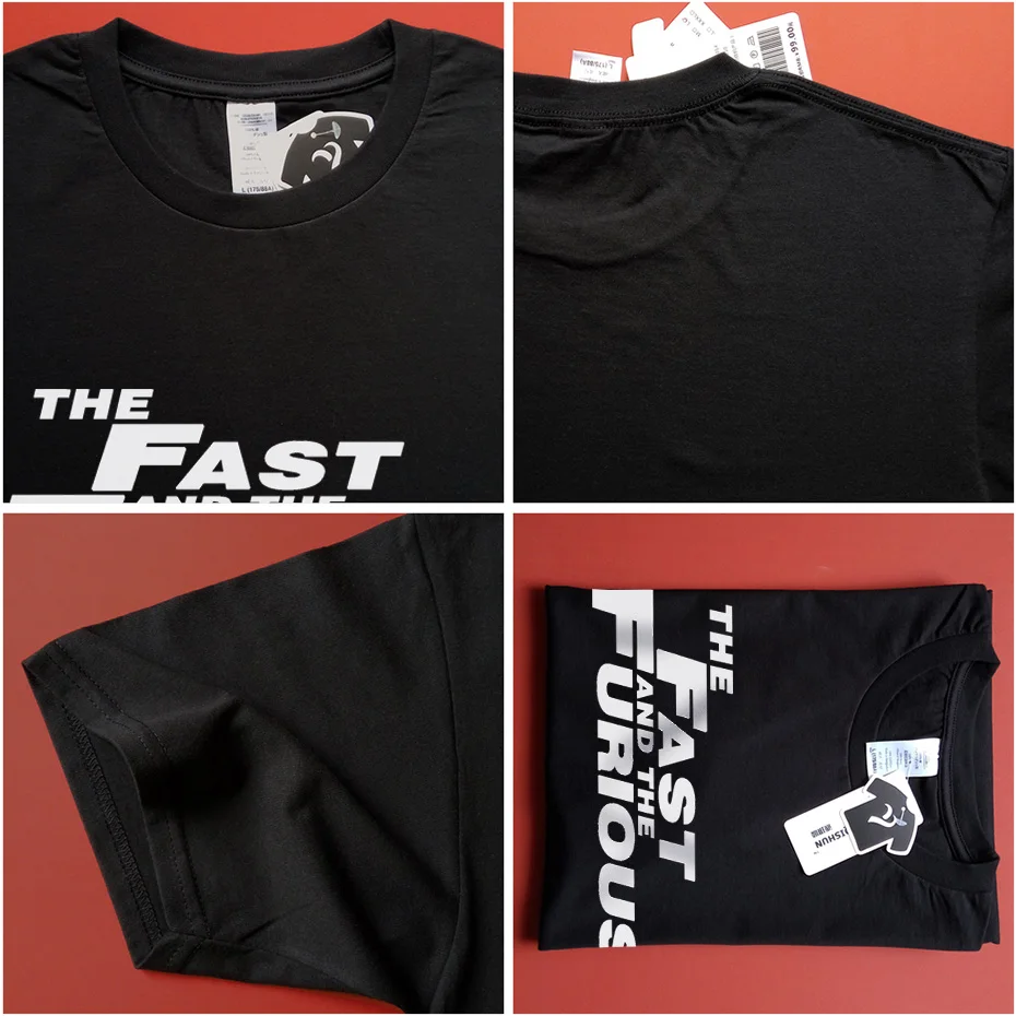 Мужская футболка из 100% хлопка с принтом fast and The furious Boutique летняя повседневная