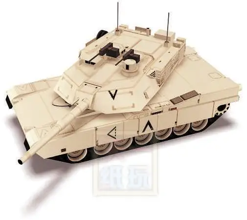 M1A2 танки военное оружие 3D бумажная модель сделай сам оригами бумажное искусство |